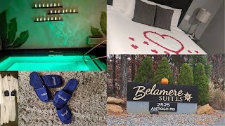 Romantic Getaway at Belamere Suites  Our Own Private Pool  Birthday Vlog VibingWithQS [upl. by Naryk941]