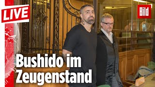 🔴 Prozess gegen AbouChakarClan Das sagte Bushido heute im Zeugenstand  BILD Live vom 26820 [upl. by Yrakcaz]