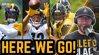 What We Learned at Steelers OTAs WR Breakdown QB Battle Sleepers [upl. by Garlanda]