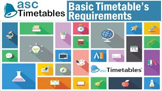 Basic Timetable Requirements Setting  ASC Timetables 2019  Automatic Timetable Generation Software [upl. by Graham]