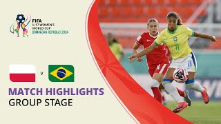 HIGHLIGHTS Poland v Brazil  FIFA U17 Women’s World Cup 2024 [upl. by Annoel229]