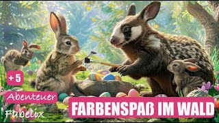 🐰🦡Das Osterabenteuer der Hasenfamilie Eier bemalen verstecken amp Graufell begeistern 🥚🎨 [upl. by Aiva]