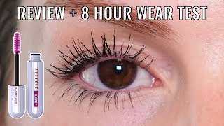 MAYBELLINE FALSIES SURREAL LASH EXTENSIONS MASCARA REVIEW  8HOUR WEAR TEST amp RESULTS [upl. by Ferdinana]