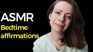 ASMR Bedtime Affirmations whispering amp stroking hand motions [upl. by Mattah974]