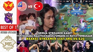 SRG TUMBANG  REACTION STREAMER SELANGOR RED GIANTS vs S2G ESPORTS  MALAYSIA TURKEY M6 M6 [upl. by Tremayne]