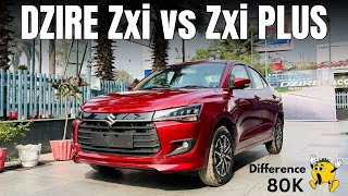 Dzire Zxi vs Zxi Plus  New Gen Dzire zxi vs zxi plus [upl. by Shulamith]