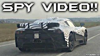 SPY VIDEO Mazzanti Evantra Prototype Supercar Spotted in the Wild [upl. by Luann]