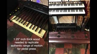 StudioLogic MP117 Pedals with Nord C2D Organ [upl. by Arriec]