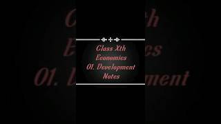 Development class 10 notes  Class 10 Economics Chapter 1 notes  note class10 developmentclass10 [upl. by Lear]