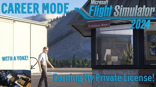 Earning My PPL Where it all begins  MSFS 2024 Career Mode Episode 1 [upl. by Eiramaliehs]