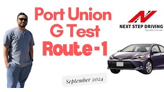 Port Union Drive test G test Route 1 September 2024 [upl. by Reffineg]