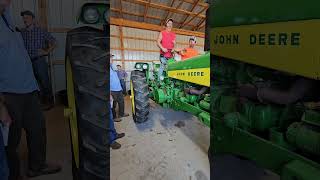 John Deere 630 sold at Auction farmauction fyp johndeere antique [upl. by Akinet]