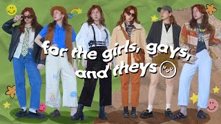 GenderNeutralAndrogynous Outfits for Spring [upl. by Tibbetts95]