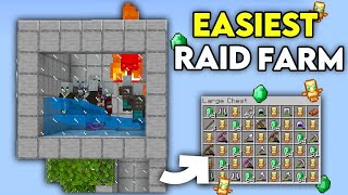 BEST RAID FARM in 121 Minecraft Bedrock [upl. by Gladwin]