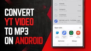 How To Convert YouTube Video To MP3 On Android  Video To MP3 Without App [upl. by Killian586]