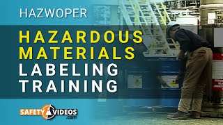 HAZWOPER Hazardous Materials Labeling Training from SafetyVideoscom [upl. by Oderfigis]