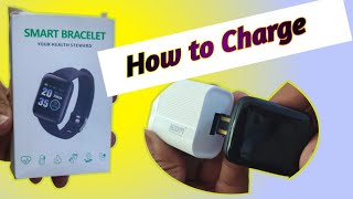 How to charge smart watch  smart bracelet [upl. by Helene440]