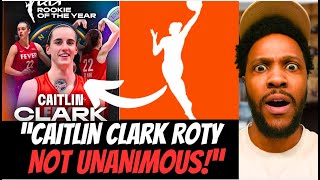 CAITLIN CLARK WINS ROOKIE OF THE YEAR BUT FANS ARE MAD THAT IT WASNT UNANIMOUS PETTY WNBA [upl. by Kacey]