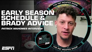 Patrick Mahomes on tough early season matchups advice from Tom Brady amp more  The Pat McAfee Show [upl. by Dent]