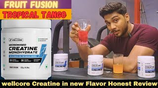 Wellcore Creatine now in Flavors 😋  Honest Review After using🔥 [upl. by Ruddie]