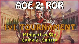 Miniyeti vs sky  Game 2 Sahara Sumerians vs Choson  1v1 Tournament  20231001 [upl. by Rebmac527]