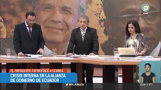 Ecuador Lenín Moreno y Rafael Correa enfrentados  TPANoticiasInternacional [upl. by Lahcsap]