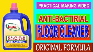 ANTI BACTERIAL FLOOR CLEANER MAKING PRACTICAL REAL FORMULA [upl. by Maxia]