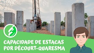 Capacidade de Carga em Estacas por DécourtQuaresma Exercício [upl. by Ahsema]