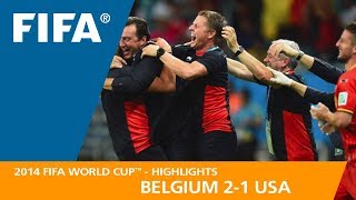 Belgium v USA  2014 FIFA World Cup  Match Highlights [upl. by Gerrilee]