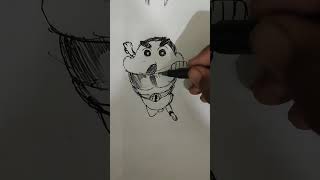 shinchan  shinchan pen art shinchanlover shinchan pen drawing shinchanshorts [upl. by Joashus212]