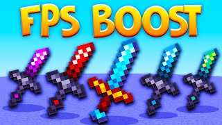 The TOP 5 MCPE PVP Texture Packs FPS BOOST 120  Minecraft Bedrock [upl. by Blus]