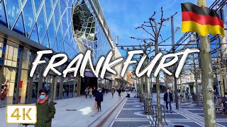 Frankfurt GERMANY 2021 🇩🇪  Walking Tour 4K60fps [upl. by Boswall644]