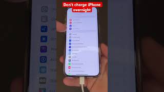 Don’t charge iPhone overnight iphone tips [upl. by Scholz242]