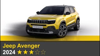 Euro NCAP Crash amp Safety Tests of Jeep Avenger 2024 [upl. by Aekal640]