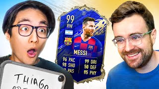 RETRO Squad Builder Showdown BARCELONA LIONEL MESSI ON FIFA 20 [upl. by Alocin]