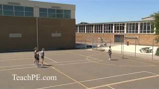 Netball  Attacking Movement  Double Lead Level 3 [upl. by Assirehc667]