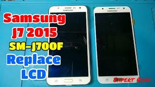 Replace LCD Samsung J7 2015 SMJ700F [upl. by Ariahay]