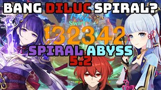 Spiral Abyss 52 BANG DILUC SPIRAL  Genshin Impact Indonesia [upl. by Laryssa226]