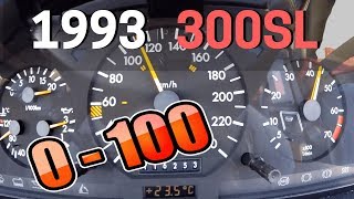 MERCEDESBENZ 300 SL R129 190 HP  0100 kmh Acceleration SOUND [upl. by Wieren225]