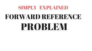 Forward reference problem in Hindi [upl. by Lein]