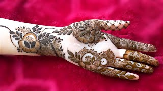 Very beautiful front hand mehndi design  easy mehndi design  mehndi ka design  mehndi design [upl. by Zennas]