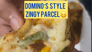 Domino’s Style Zingy Parcel At Home🍘🧀 Cooking🧀 subscribe followus🩷 [upl. by Cordova]