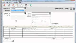 Peachtree Tutorial Memorized Transactions Sage Training Lesson 133 [upl. by Yniar721]