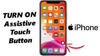 How To Enable Assistive Touch On Screen Button On iPhone  Turn ON Assistive Touch On Screen Button [upl. by Nerrak]