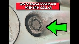 Remove locking wheel lug nut with spinning collar at home no key nedeed [upl. by Shenan195]