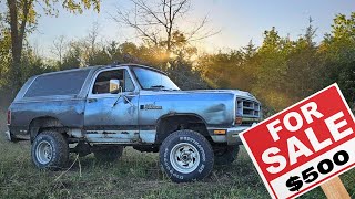 I Bought The CHEAPEST Dodge RamCharger  Will it run [upl. by Lifton]