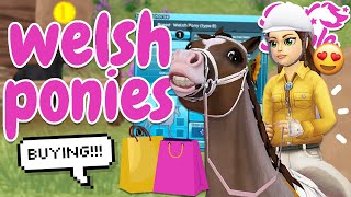 BUYING NEW WELSH PONIES amp English Bridles 🐴 Star Stable Updates [upl. by Mcgrody]