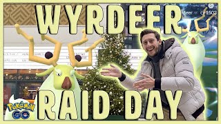 Shiny Wyrdeer Raid Day in Pokémon GO [upl. by Anav]