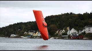 Recordbreaking lifeboat designed launch sea Just a 200ft drop in the ocean [upl. by Arrek]