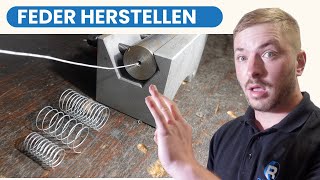 Federn herstellen auf der Drehmaschine [upl. by Aylsworth127]